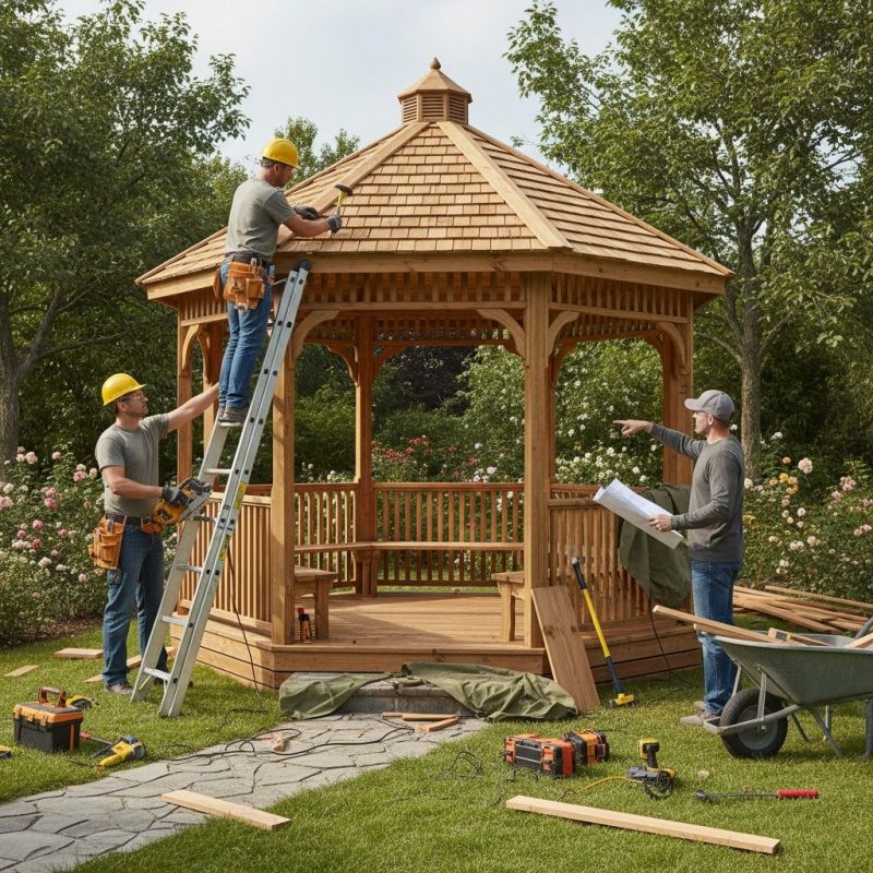 Gazebo Roof Repair in Overland Park, KS