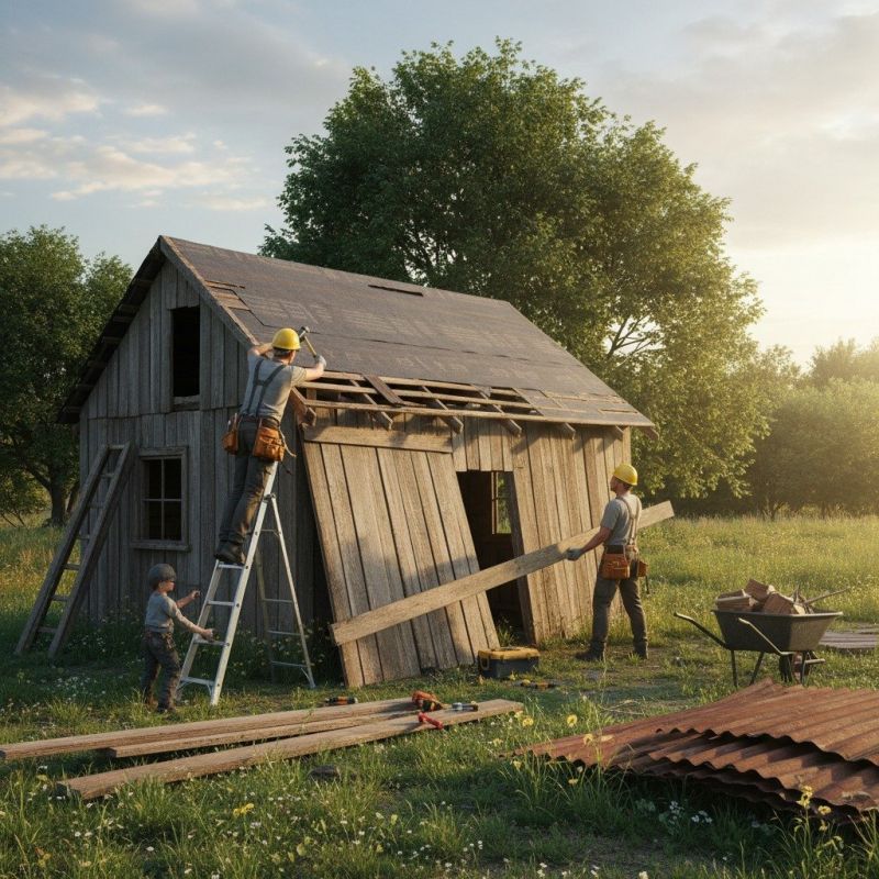 Shed Damage Repair in Olathe, KS